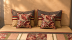 Rust Floral Panel Bed Ensemble